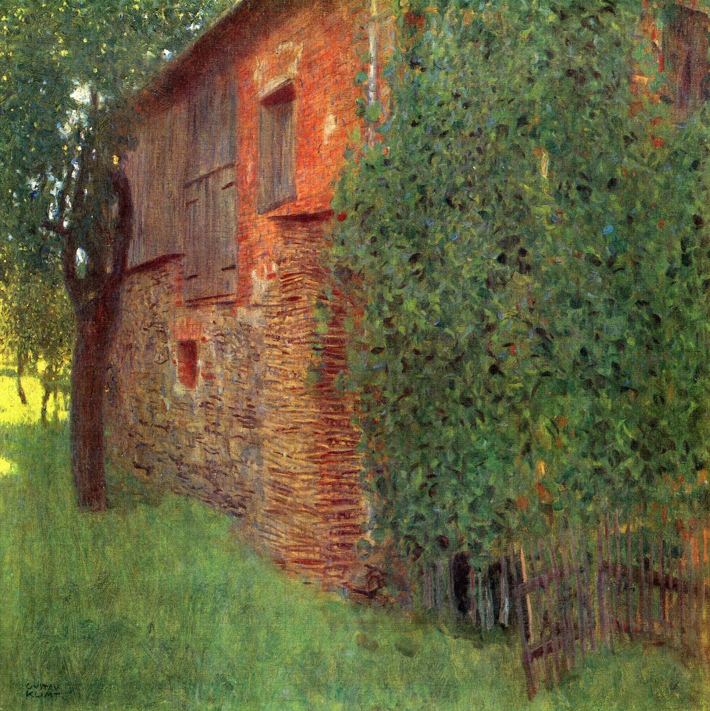 🌿 Boerderij in Kammer – Gustav Klimt (rond 1901-1902)