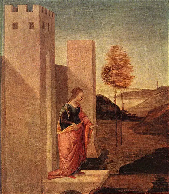 Koningin Vashti verlaat het koninklijk paleis - Sandro Botticelli