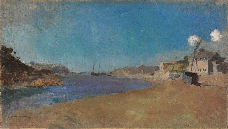 Visserdorpje, Bretagne - Odilon Redon