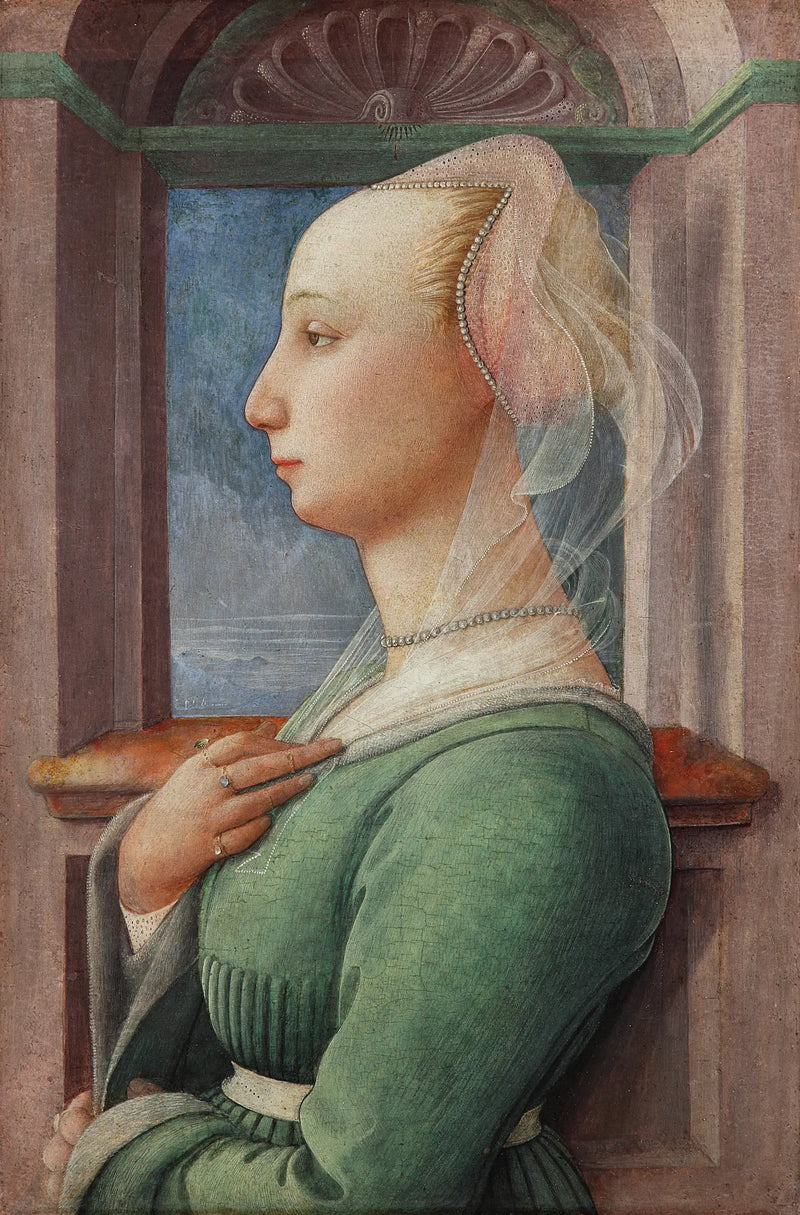 Portret van een vrouw - Fra Filippo Lippi