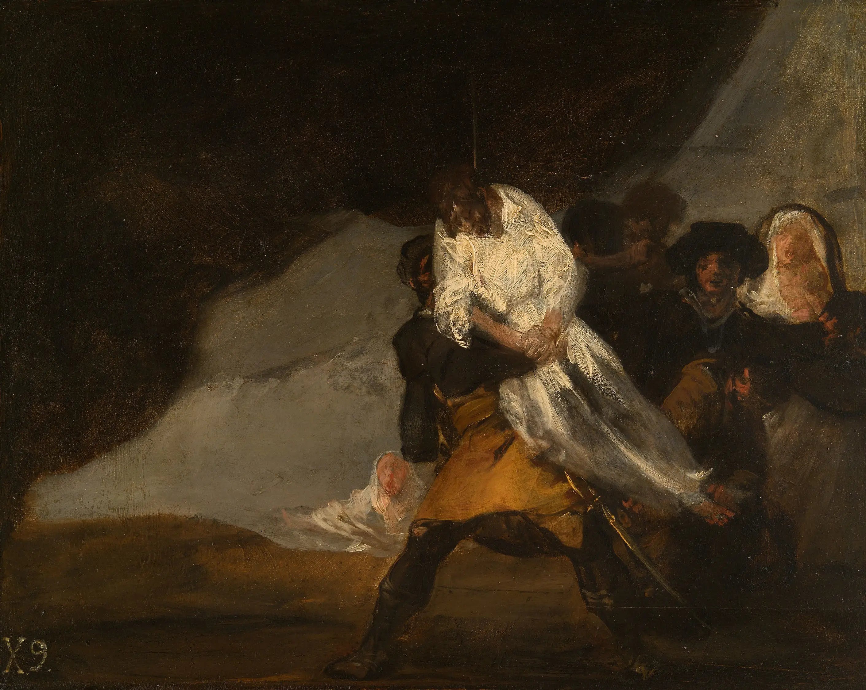 Reproduction du tableau « Le moine pendu - Francisco de Goya » par Alpha Reproduction en peinture à l’huile