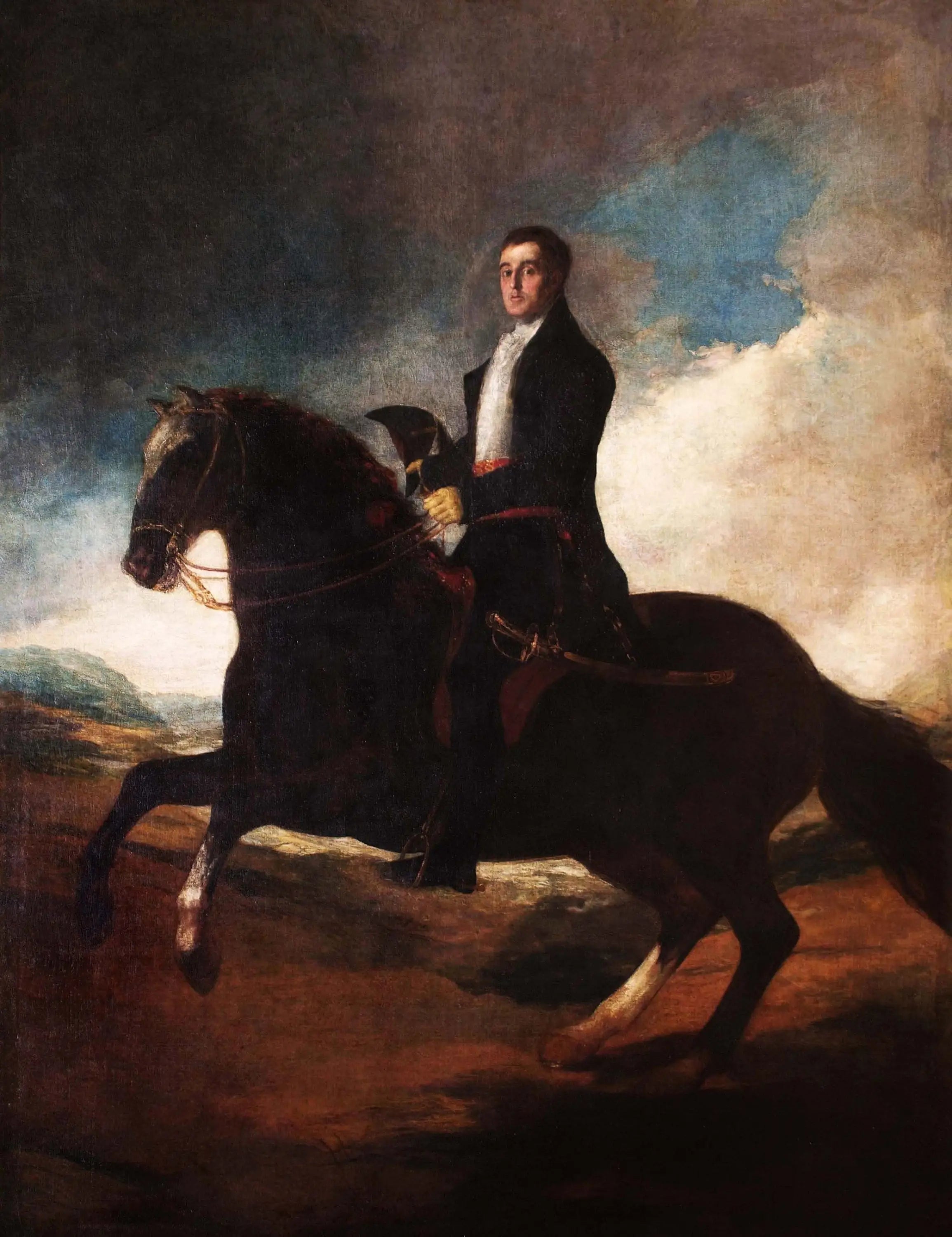 Reproduction du tableau « Portrait équestre du 1er duc de Wellington - Francisco de Goya » par Alpha Reproduction en peinture à l’huile