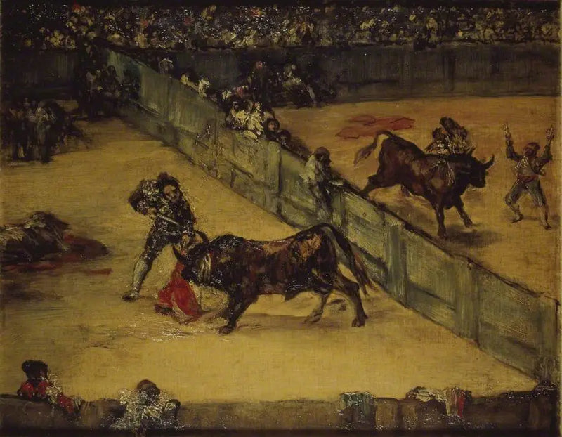 Stierenvecht scène: Plaatsverdeling - Francisco de Goya