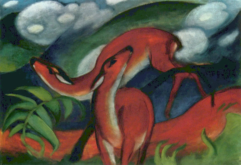 Rode hert II - Franz Marc