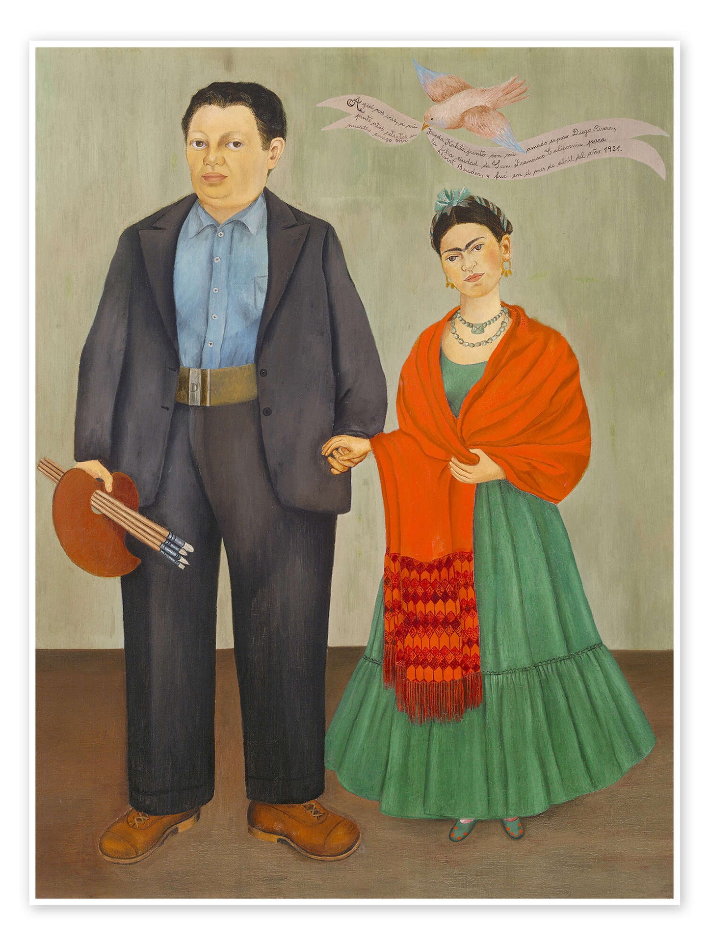 Frida en Diego Rivera – Frida Kahlo (1931)
