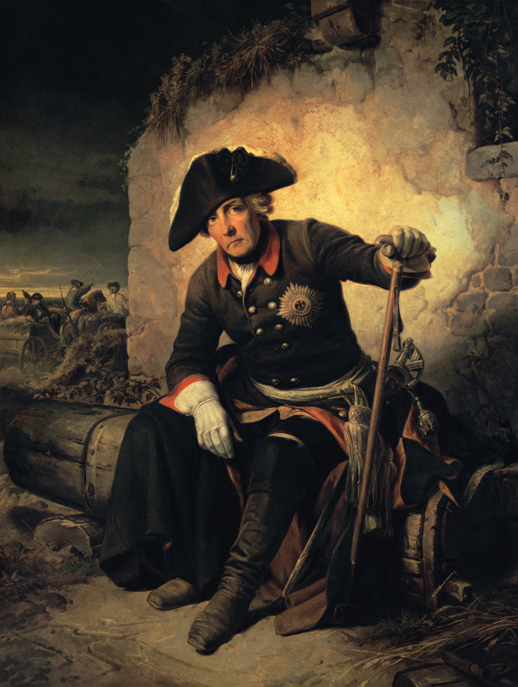 Friedrich II na de Slag bij Kolin - Julius Schrader