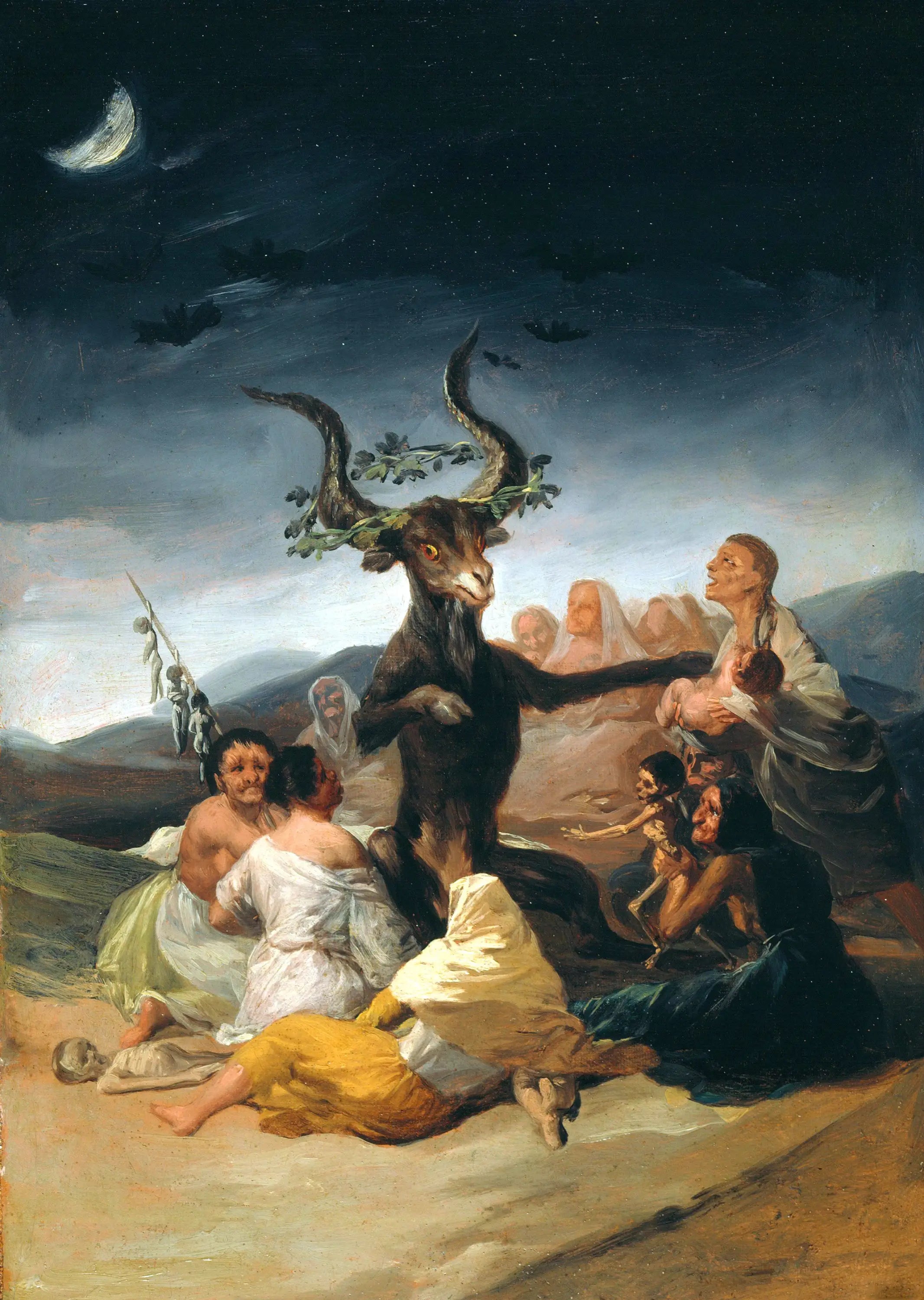 Reproduction du tableau « Le Sabbat des sorcières - Francisco de Goya » par Alpha Reproduction en peinture à l’huile
