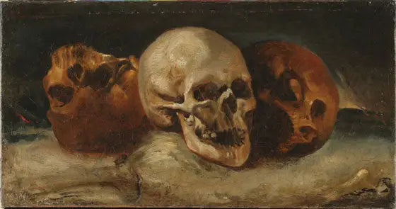 De Drie Schedels - Théodore Géricault