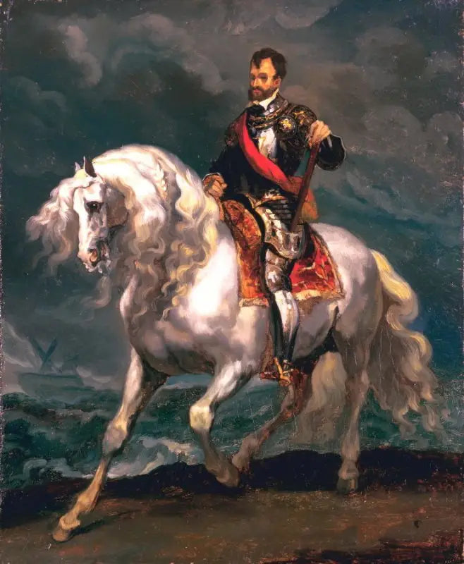 Paardrijportret van Karel V - Théodore Géricault