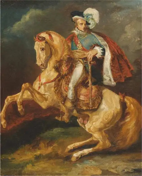 Paardportret van Zijne Majesteit de koning van Westfalen, Jérôme Bonaparte - Théodore Géricault