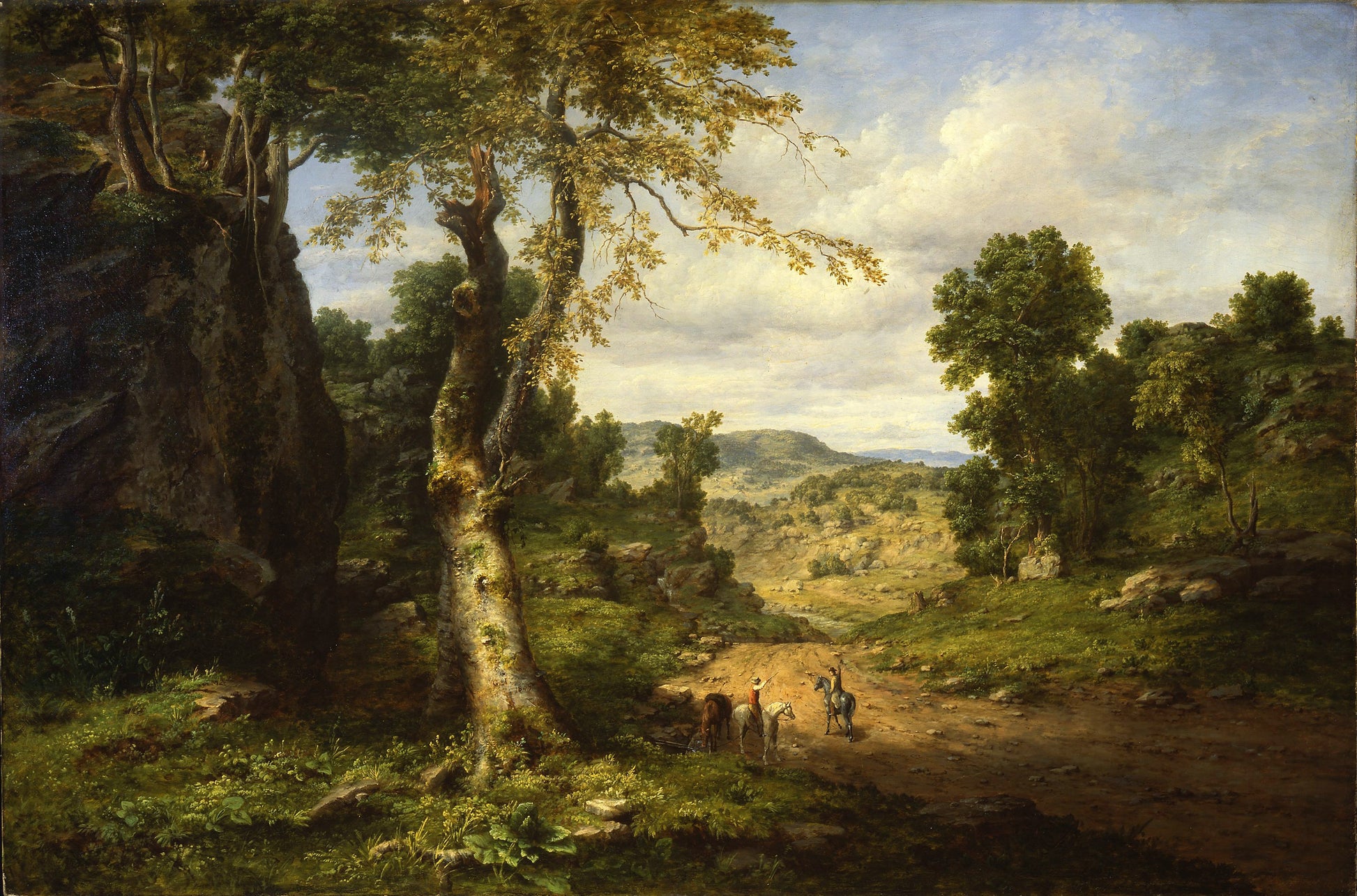 Vue dans le comté de Berkshire, Massachusetts, se dissipant après une tempête de septembre - George Inness