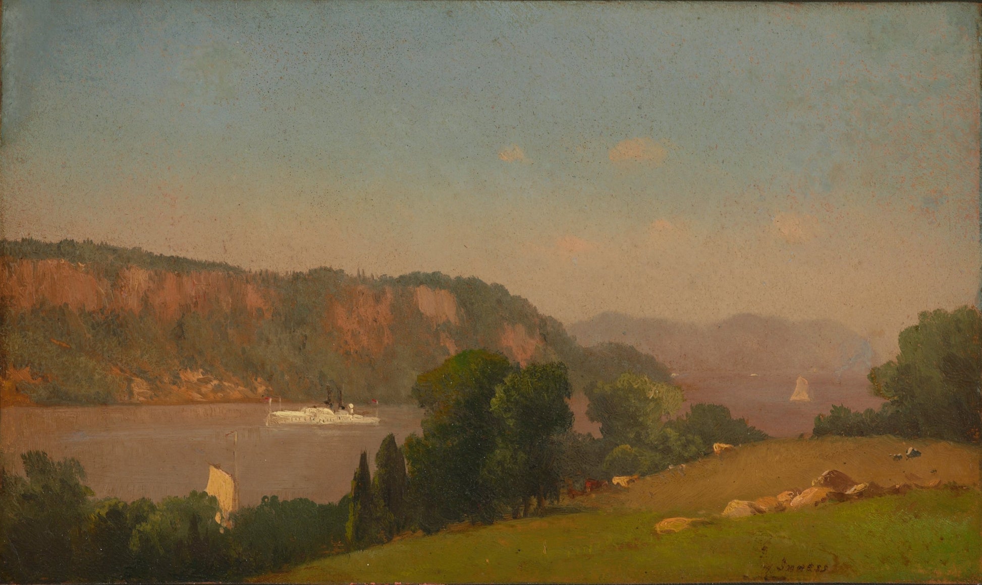Vue sur l'Hudson - George Inness