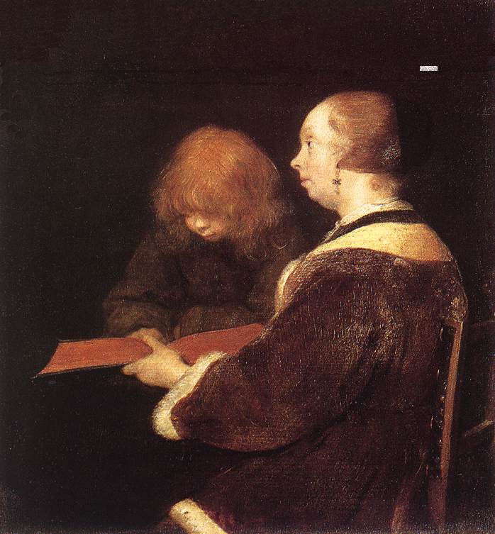 La Leçon de lecture - Gerard ter Borch