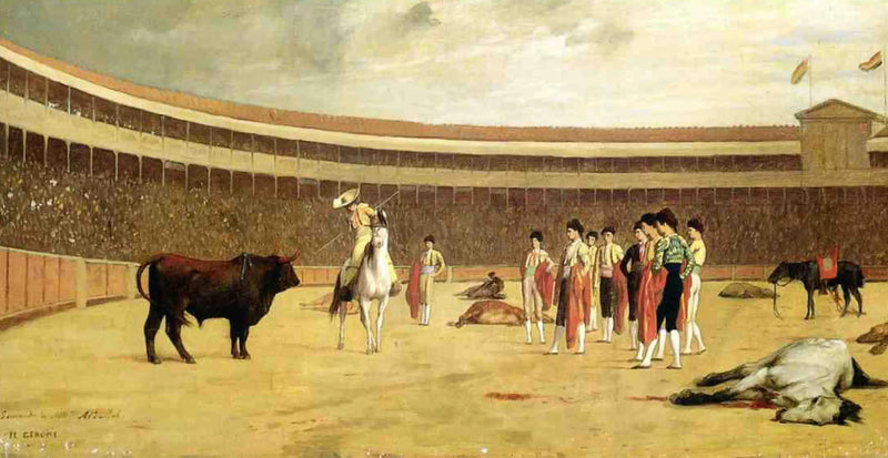 Stier en picador - Jean-Léon Gérôme