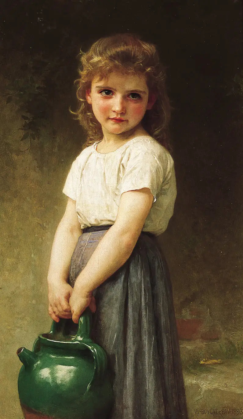Naar de fontein - Bouguereau