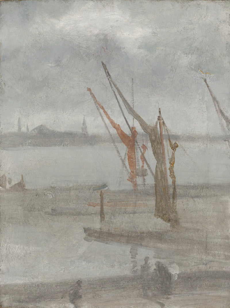 Grijs en zilver: Chelsea Wharf - James Abbott McNeill Whistler