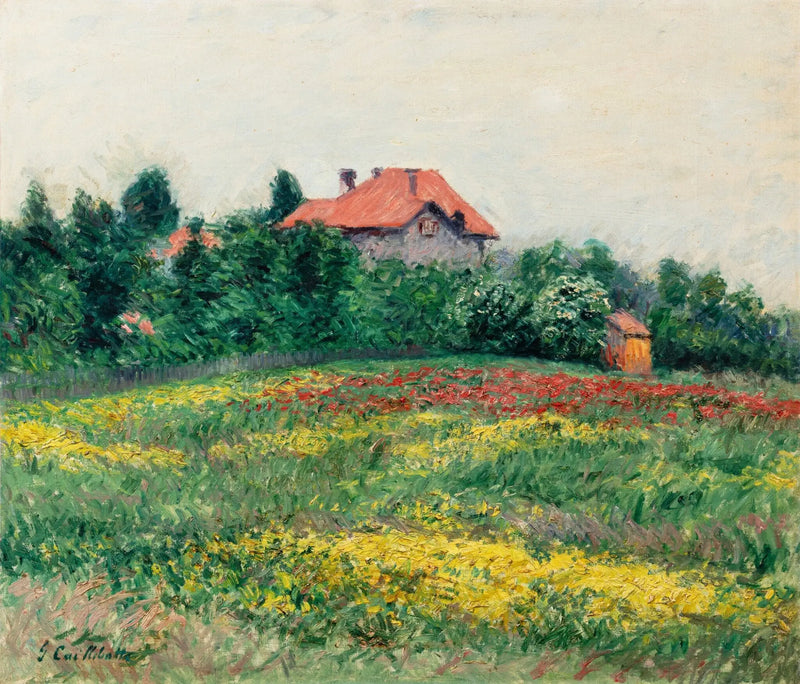 Wilde tuin in Petit Gennevilliers - Gustave Caillebotte