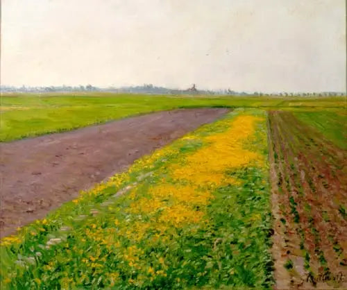 De vlakte van Gennevilliers - Gustave Caillebotte