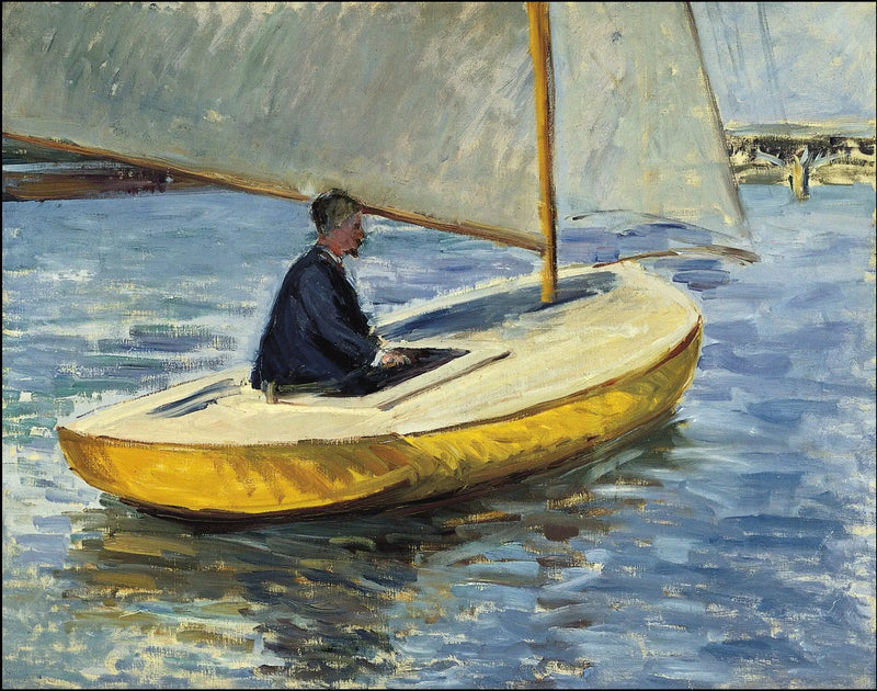 De gele boot - Gustave Caillebotte