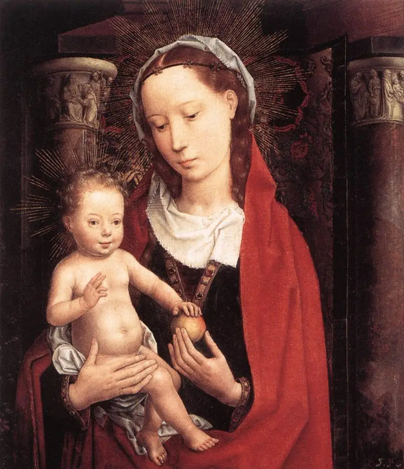 Moeder met Kind staand - Hans Memling