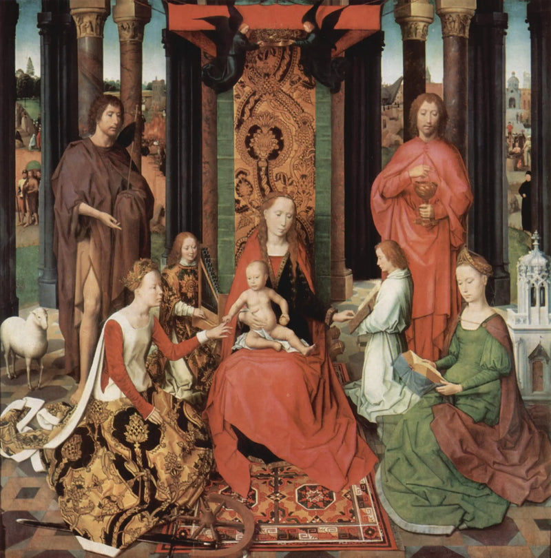Het Mystieke Huwelijk van Sint-Catharina - Hans Memling