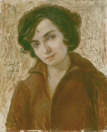 Portrait de Harika Lifij — Hüseyin Avni Lifij, vers 1910, huile sur toile