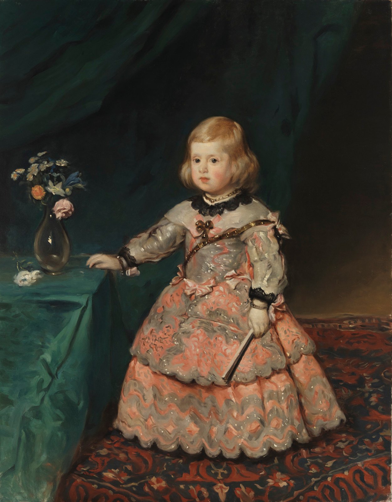 Copy of Velázquez's painting Infantinna Maria Teresia - Helene Schjerfbeck
