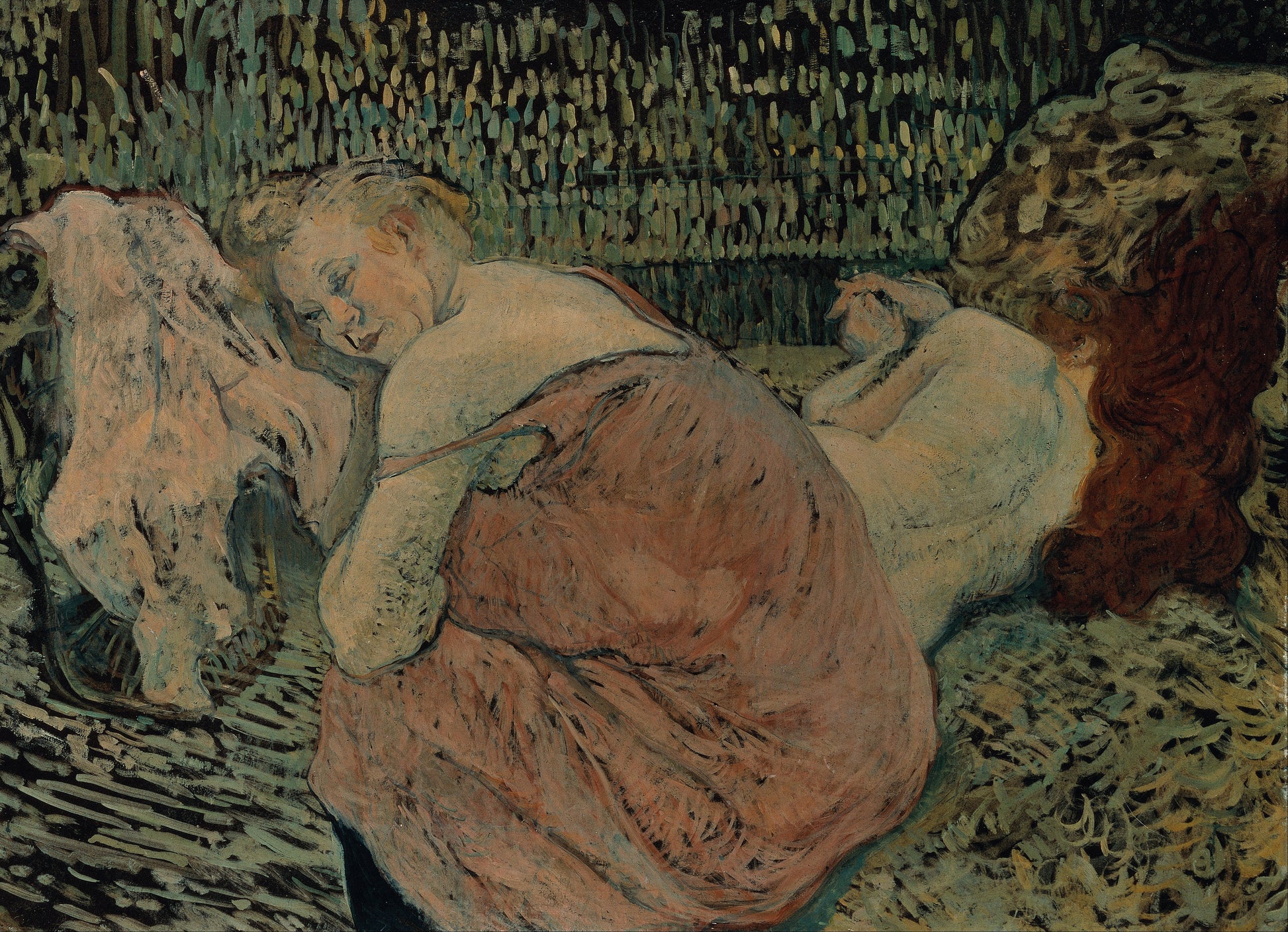Reproduction du tableau « Deux amis - Henri de Toulouse-Lautrec » par Alpha Reproduction en peinture à l’huile