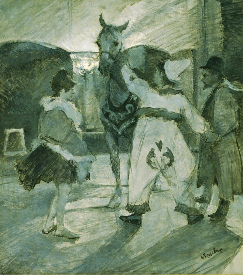 Achter de schermen van het circus - Henri de Toulouse-Lautrec