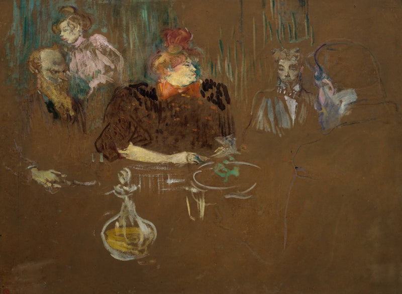 Aan de tafel van meneer en mevrouw Natanson - Henri de Toulouse-Lautrec
