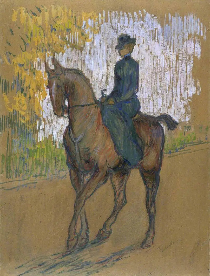 Reproduction du tableau « Amazone - Henri de Toulouse-Lautrec » par Alpha Reproduction en peinture à l’huile