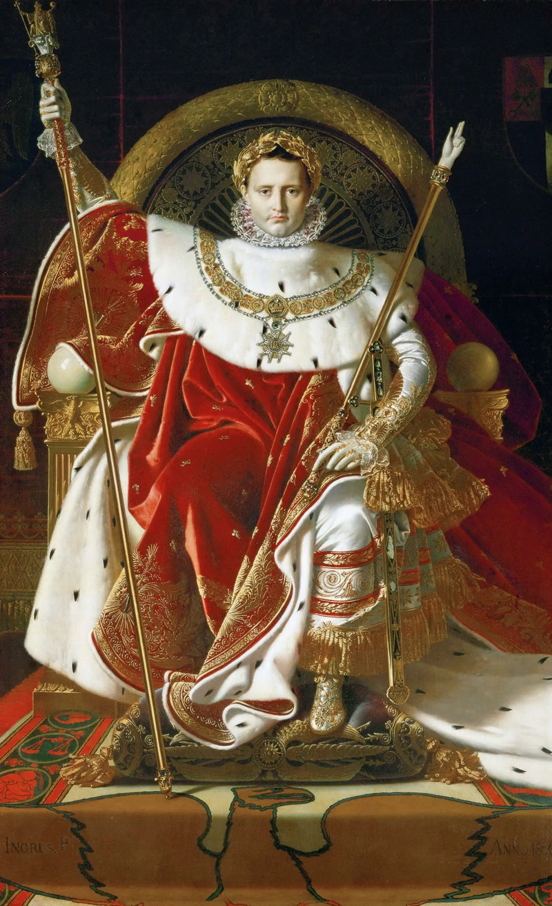 Napoleon I op de keizerlijke troon - Jean-Auguste-Dominique Ingres