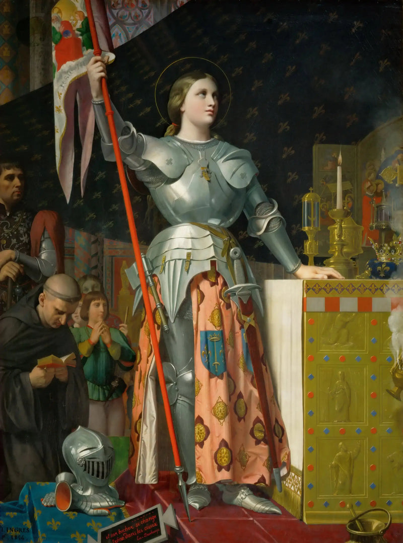 Jeanne d'Arc bij de kroning van koning Karel VII - Jean-Auguste-Dominique Ingres