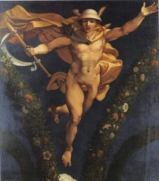 Mercurius, naar de fresco van Raphael in de Farnesina - Jean-Auguste-Dominique Ingres