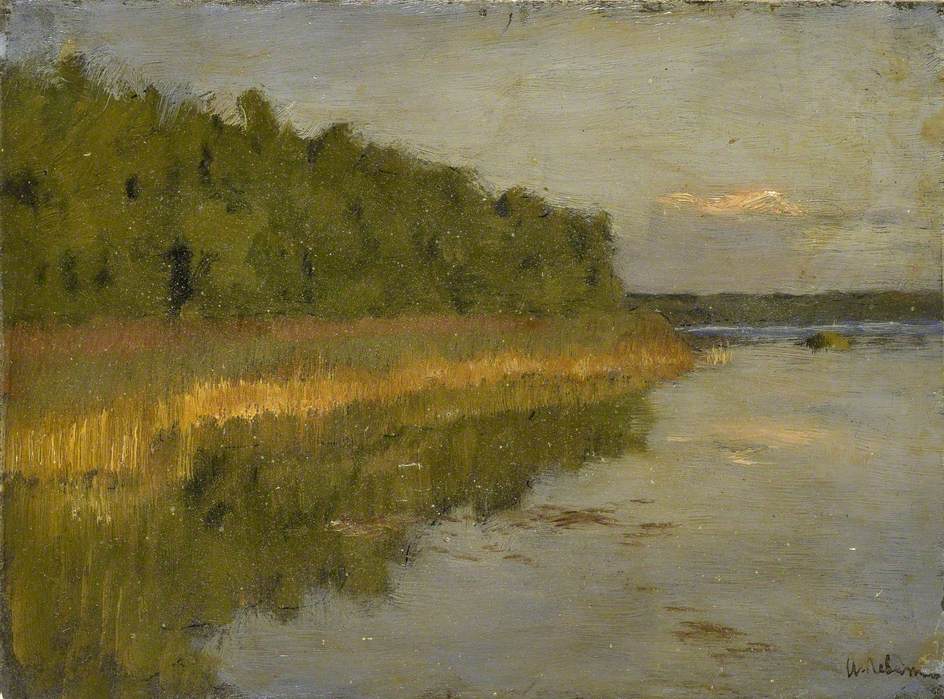 Bosquet au bord d'un lac (Automne) - Isaac Levitan
