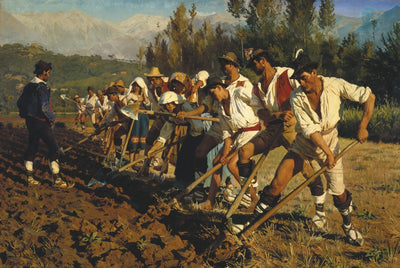 Ouvriers agricoles italiens. Abruzzes - Peder Severin Krøyer - Alpha Reproduction