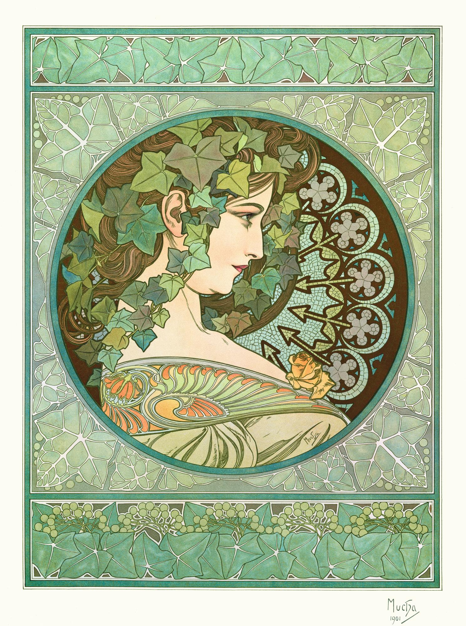 Le Lierre — Alphonse Mucha
