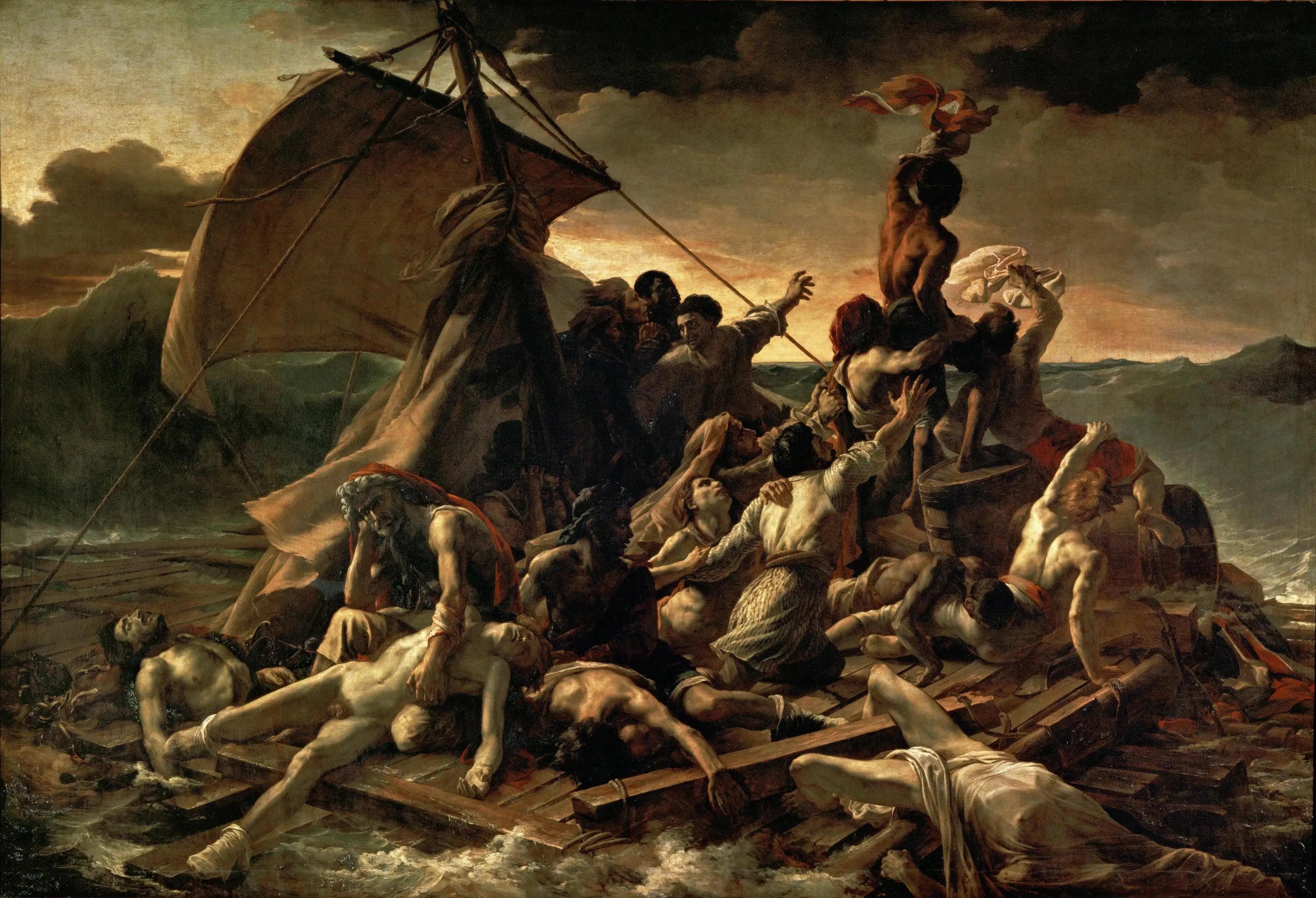 Reproduction du tableau « Le Radeau de la Méduse - Théodore Géricault » par Alpha Reproduction en peinture à l’huile