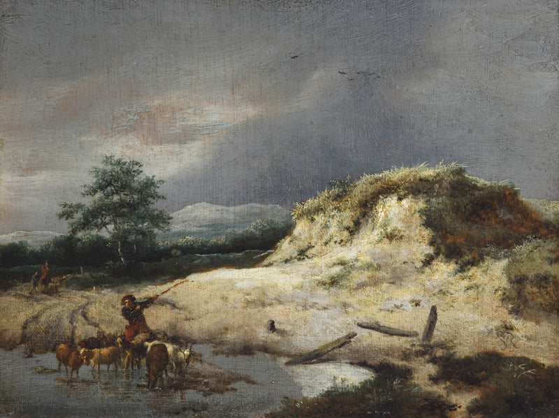 Dunes avec un berger et son troupeau - Adriaen van de Velde
