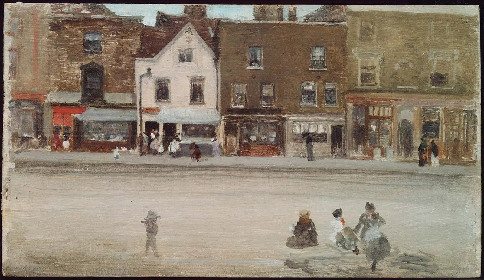 Reproduction du tableau « Rue du Vieux Chelsea - James Abbott McNeill Whistler » par Alpha Reproduction en peinture à l’huile
