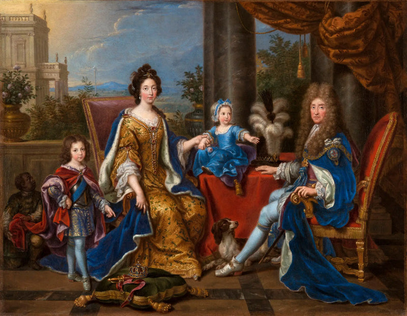 Jacques II en zijn familie - Pierre Mignard