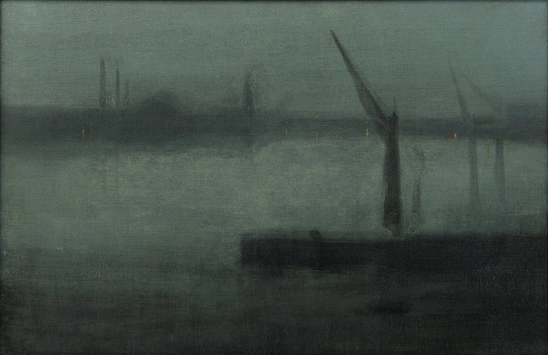 Nocturne: Blauw en Zilver — Battersea Reach - James Abbott McNeill Whistler