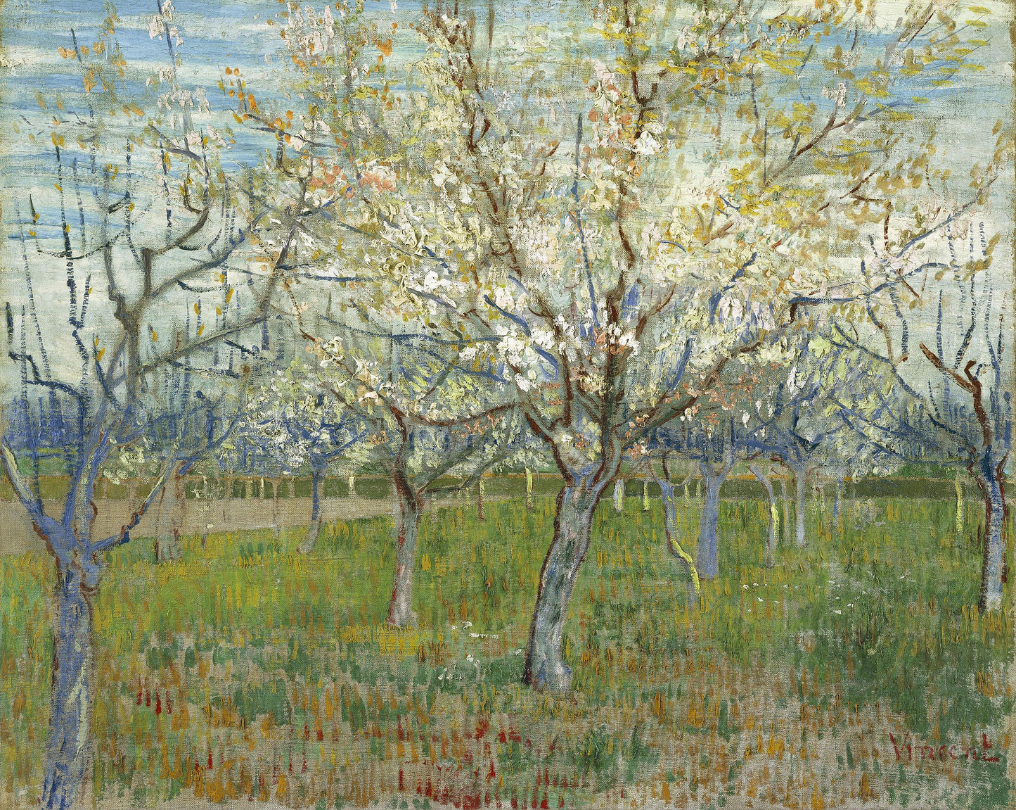 🌸 Bloeiende fruitgaard – Vincent van Gogh (1888)