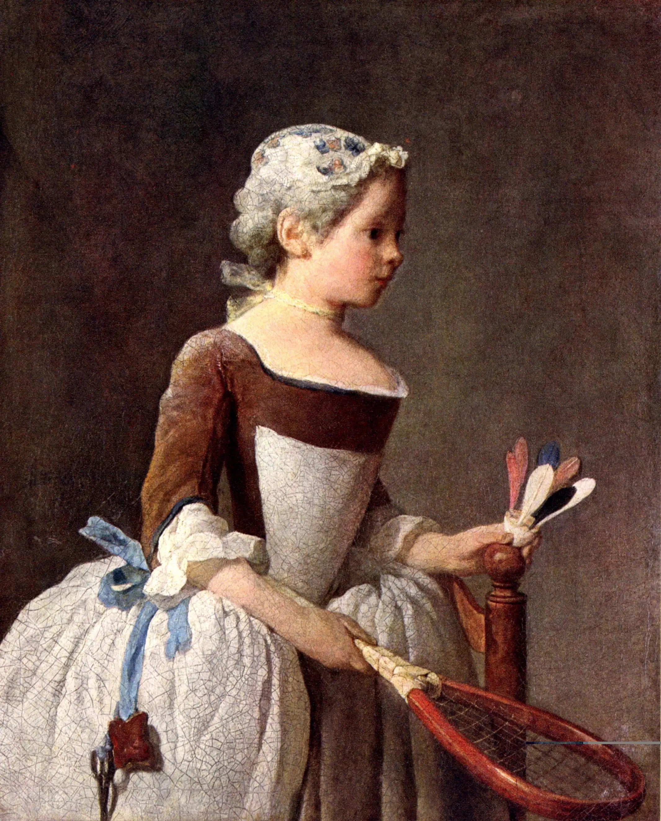 La Fillette au volant - Jean Siméon Chardin - Alpha Reproduction