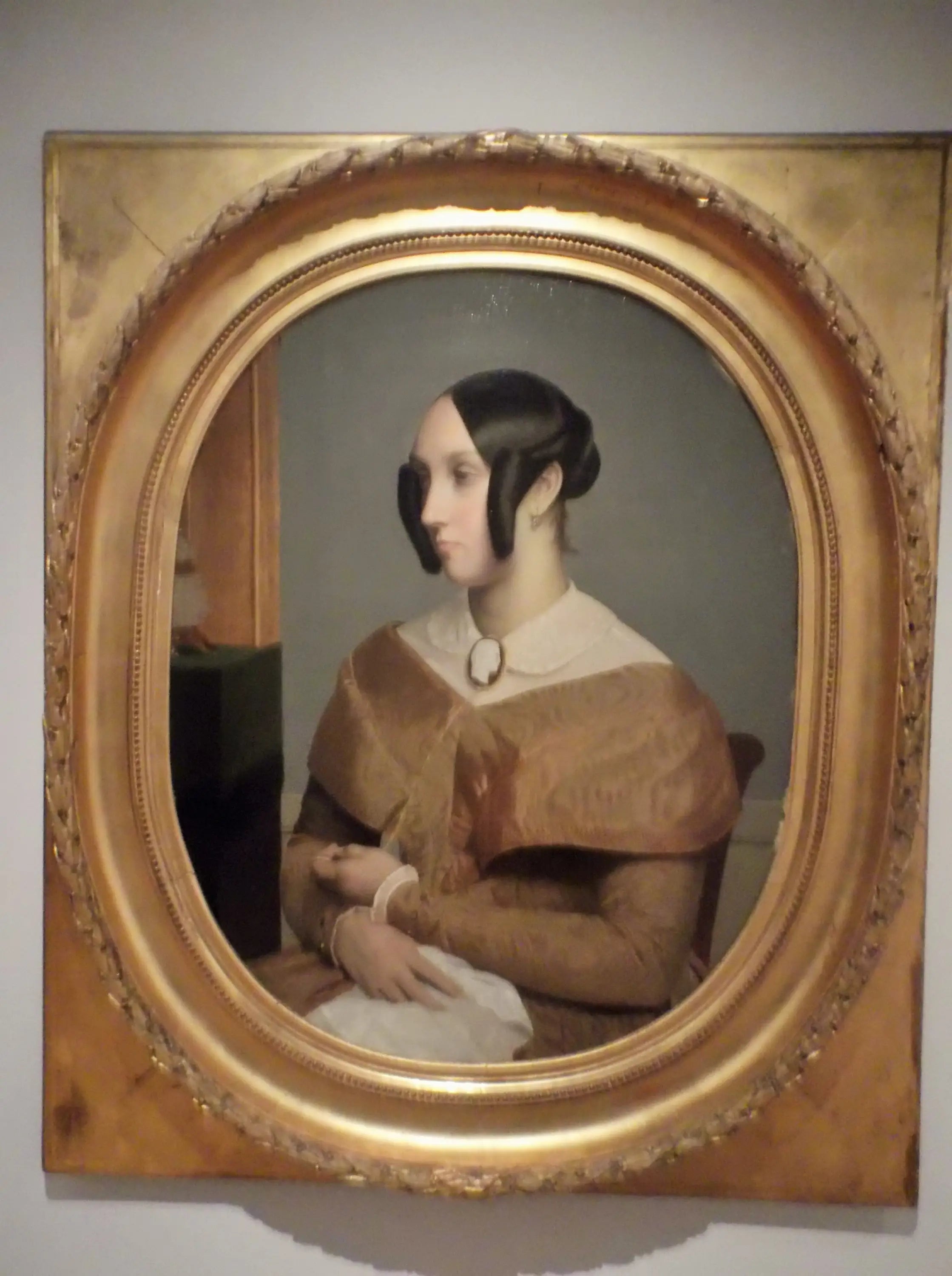 Reproduction du tableau « Portrait de jeune femme - Jean-Léon Gérôme » par Alpha Reproduction en peinture à l’huile