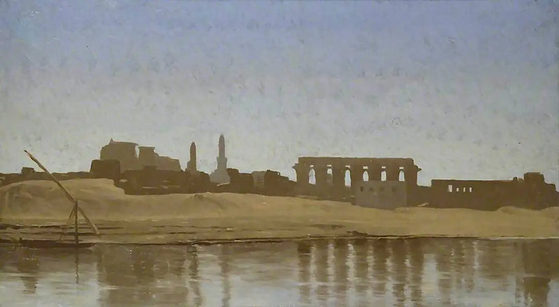 Uitzicht op de Nijl bij Luxor - Jean-Léon Gérôme