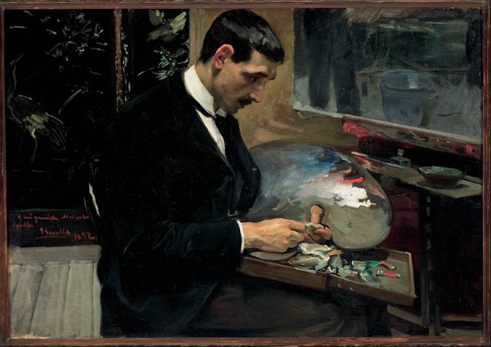 Reproduction du tableau « Portrait d'Agustín Otermín - Joaquín Sorolla » par Alpha Reproduction en peinture à l’huile