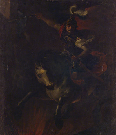 La mort sacrificielle de Marcus Curtius - Johann Heinrich Schönfeld