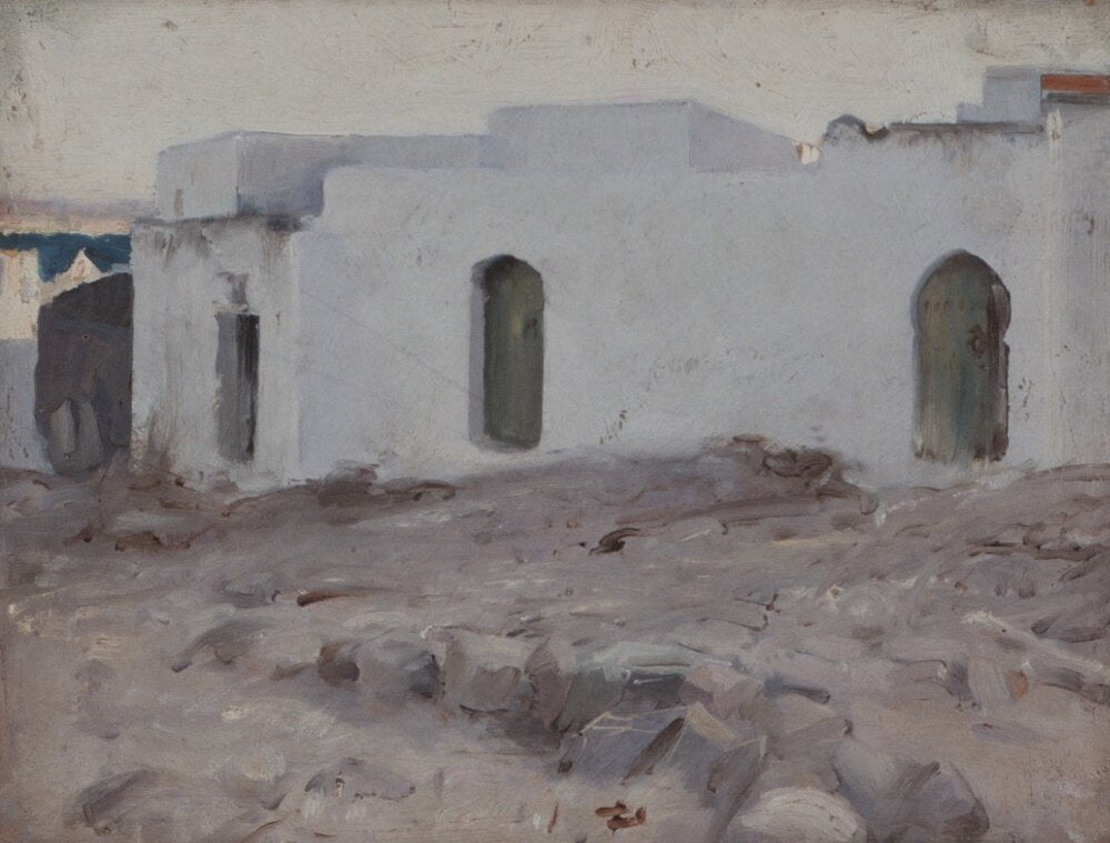 Reproduction du tableau « Bâtiments mauresques par temps nuageux - John Singer Sargent » par Alpha Reproduction en peinture à l’huile