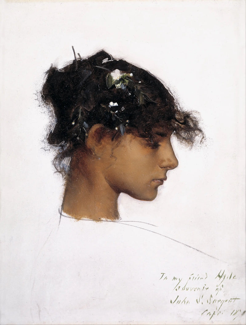 Rosina Ferrara, Hoofd van een meisje van Capri - John Singer Sargent